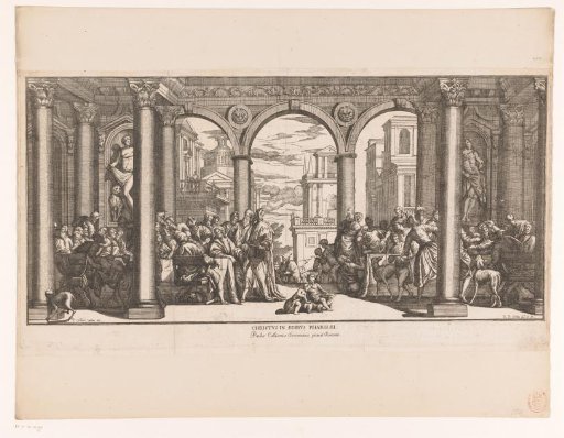 Christ in debate with the Pharisees about the tax to the emperor