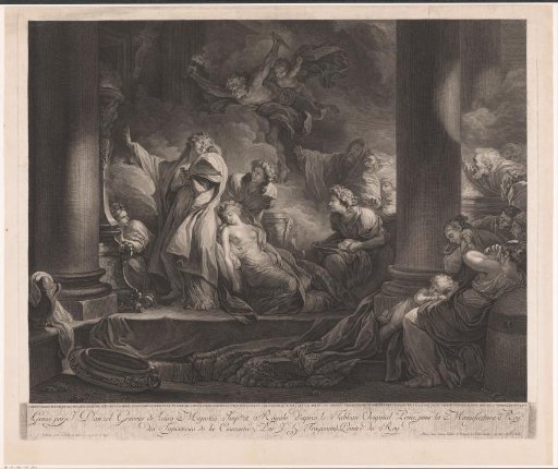Corésus sacrifices himself for Callirhoé