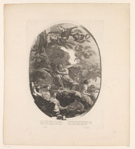 Apollo with a harp