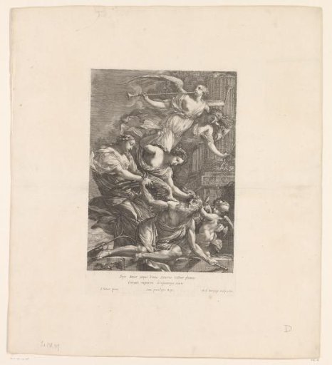Time overcome by Hope, Amor and Venus