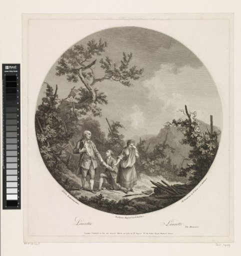 Three Figures in a Vineyard