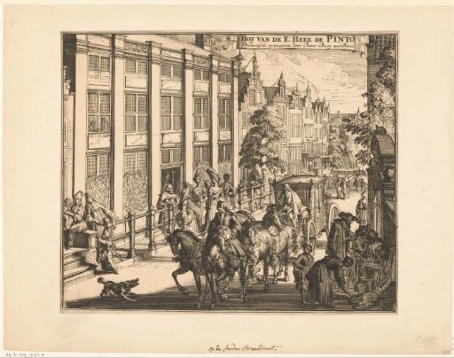 House of David de Pinto on the Sint-Antoniesbreestraat in Amsterdam