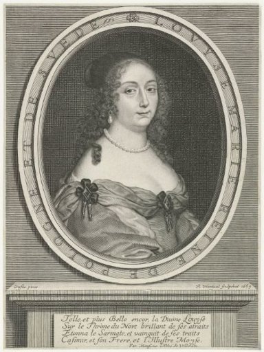 Portrait of Louise Marie de Gonzague, Queen of Poland