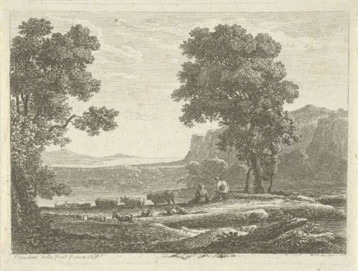 Landscape with two shepherds