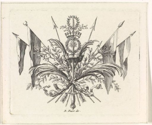 Sword with crown and laurel wreath