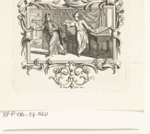 Man behind a lectern rebukes a clergyman