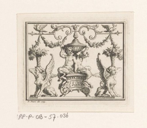 Ornament with Satyrs and Sphinxes
