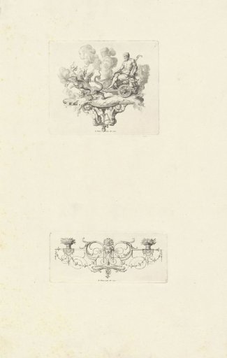 Pluto and Cerberus / Ornament with a mask