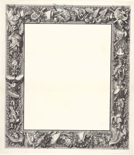 Ornamental Frame with War Trophies