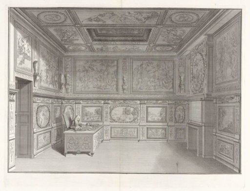 Interior of the Cabinet de l'Amour in the Hôtel Lambert