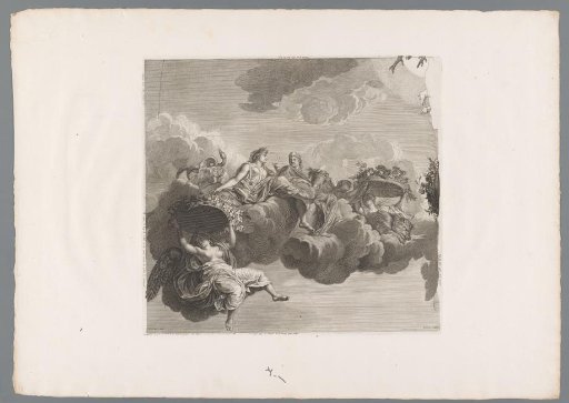 Ceres, Cybele, and the followers of Flora on the clouds