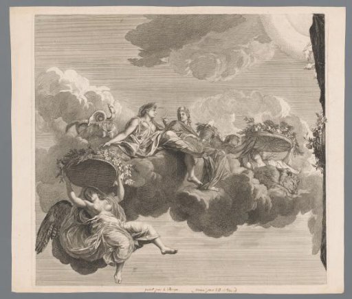 Ceres, Cybele, and the followers of Flora on the clouds