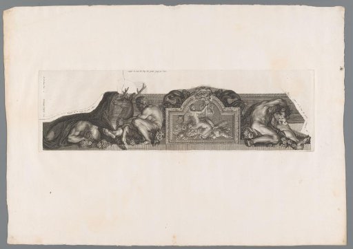 Relief flanked by Hercules with the Arcadian deer and Hercules with the boar of Erymanthus