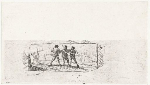 Study for a scene with highwaymen