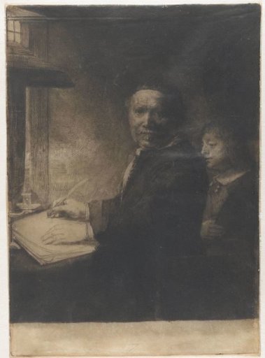 Lieven Willemsz. van Coppenol, writing master: the smaller plate