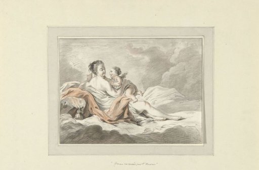 Venus Caressed by Cupid