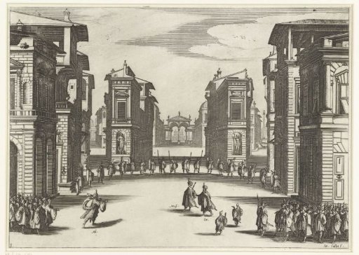 Illustration to the third act of the tragedy 'Il Solimano'