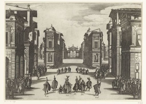 Illustration to the fourth act of the tragedy 'Il Solimano'