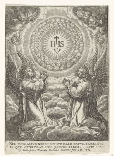 Angels Adoring the Monogram of Christ