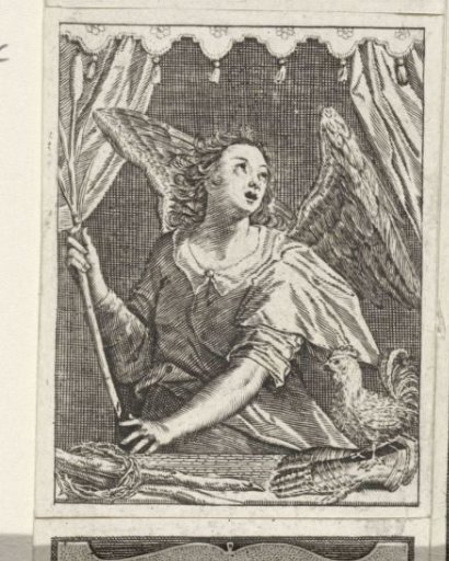 Angel with the Reed, the Rooster, and the Crown of Thorns