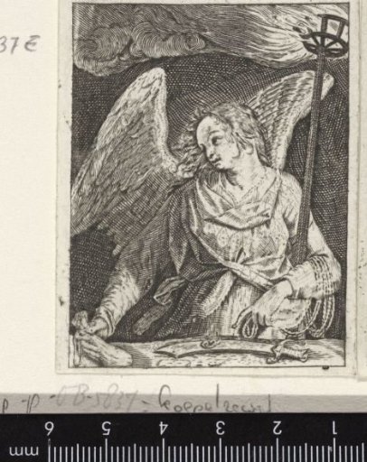Angel with the Sword of Peter, the Purse of Judas, and a Torch