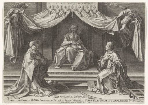 Enthroned Mary with the Christ Child and Saint Stephen and Saint Lawrence