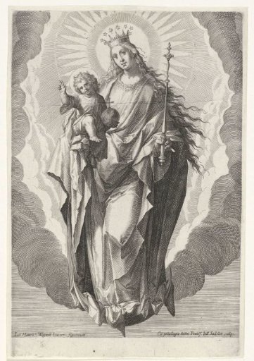 Mary with the Christ Child on the Crescent Moon