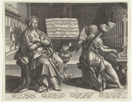 Saint Cecilia and an Angel Playing the Organ
