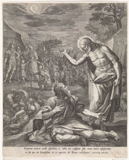 Christ Appears to Paul in the Camp