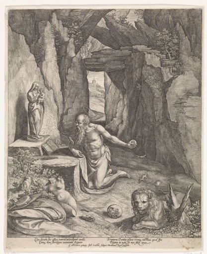 Saint Jerome in the cave