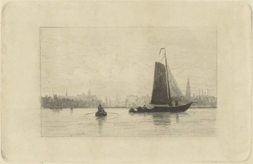 View of the harbour of Amsterdam