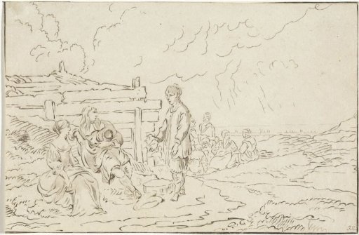 Group in the dunes