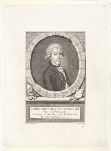 Portrait of Diederik Johan van Hogendorp van Hofwegen