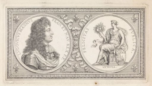 Medallion with portrait of Louis XIV, King of France