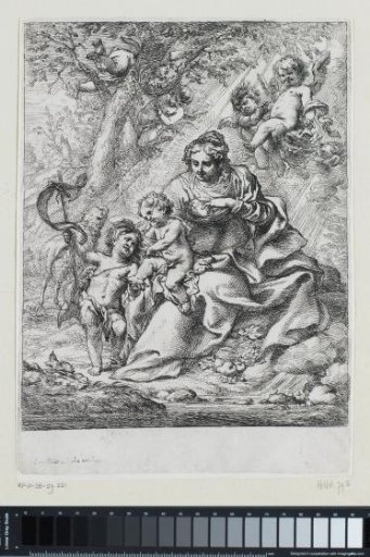 Madonna with Child and John the Baptist in a landscape