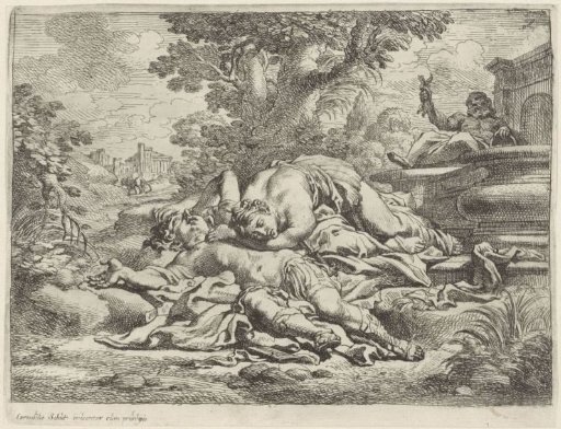 Thisbe Mourns over the Dying Pyramus