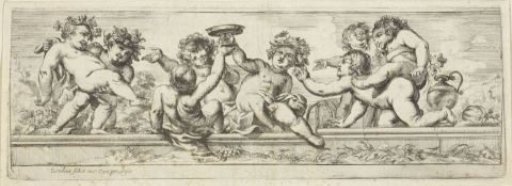 Frieze with eight bacchants