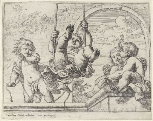Child on a swing