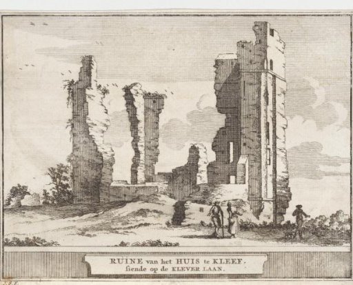 Ruin of the House ter Kleef in Haarlem