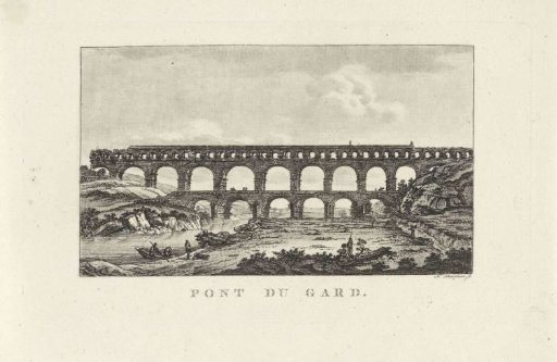 View of the Pont du Gard