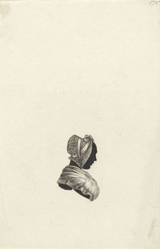 Silhouette portrait of Petronella Moens