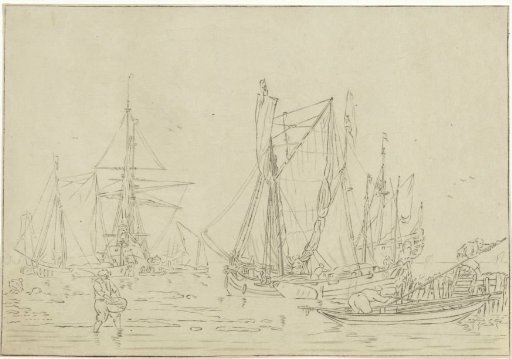 Unloading of moored ships