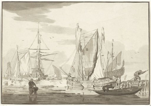 Unloading of moored ships