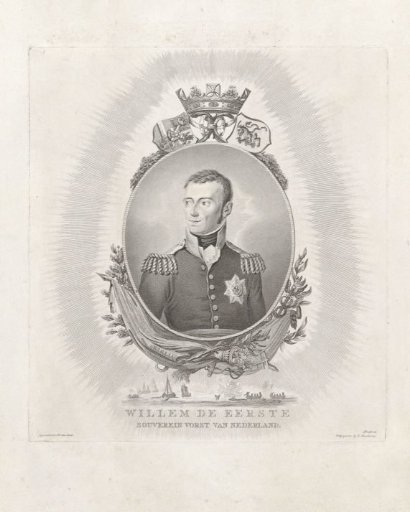 Portrait of Willem I Frederik (King of the Netherlands)