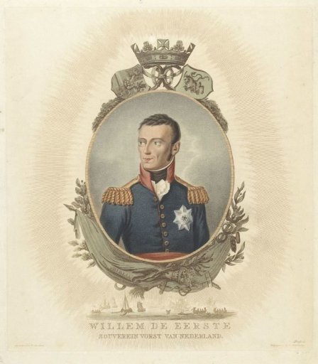Portrait of Willem I Frederik (King of the Netherlands)