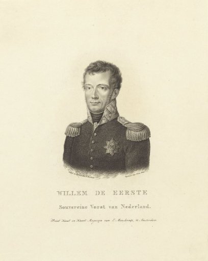 Portrait of Willem I Frederik (King of the Netherlands)