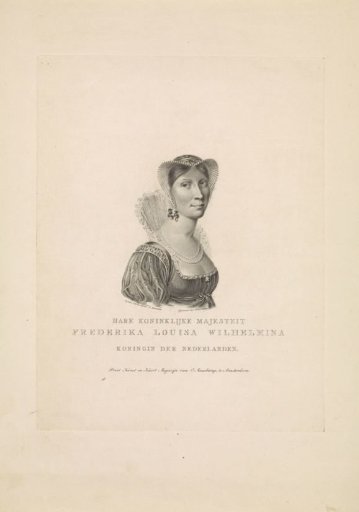 Portrait of Wilhelmina Frederica Louisa (Queen of the Netherlands)
