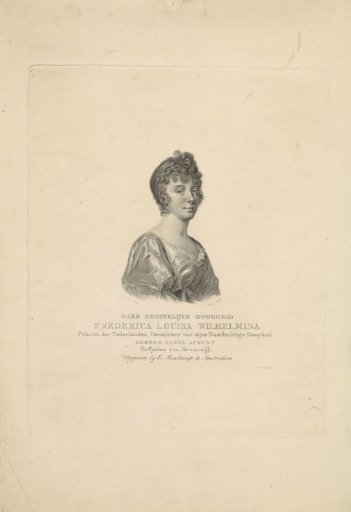 Portrait of Frederica Louisa Wilhelmina (Princess of Orange-Nassau)