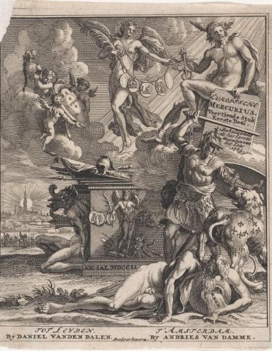 Title page for: Europische Mercurius, 14th issue, 1st part, 1703