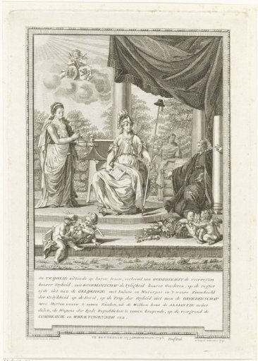 Allegory on the Alliance with France, 1795